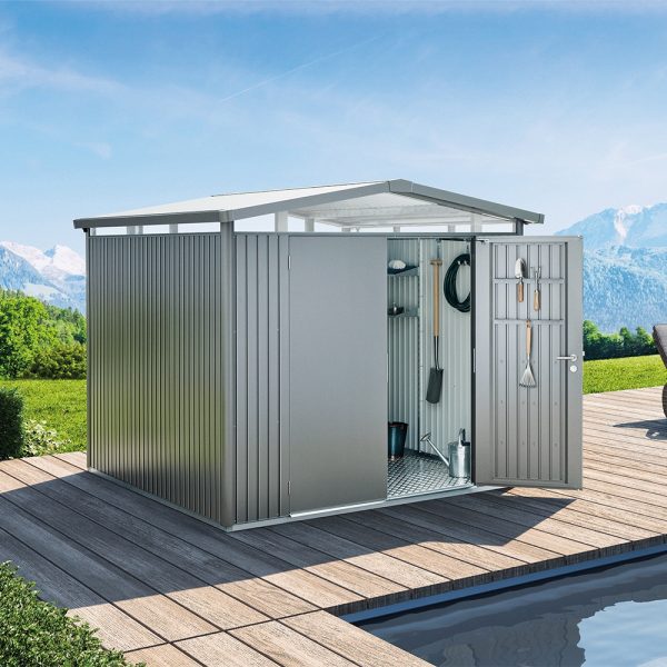 Casetta Porta Attrezzi per Esterno Panorama® P5 Biohort - 273 x 318 cm - immagine 3