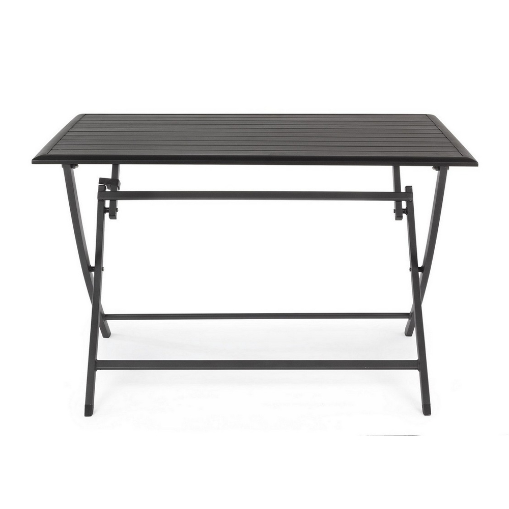 Tavolo Pieghevole Elin in Alluminio, 110 x 70 cm Bizzotto - Antracite - immagine 2
