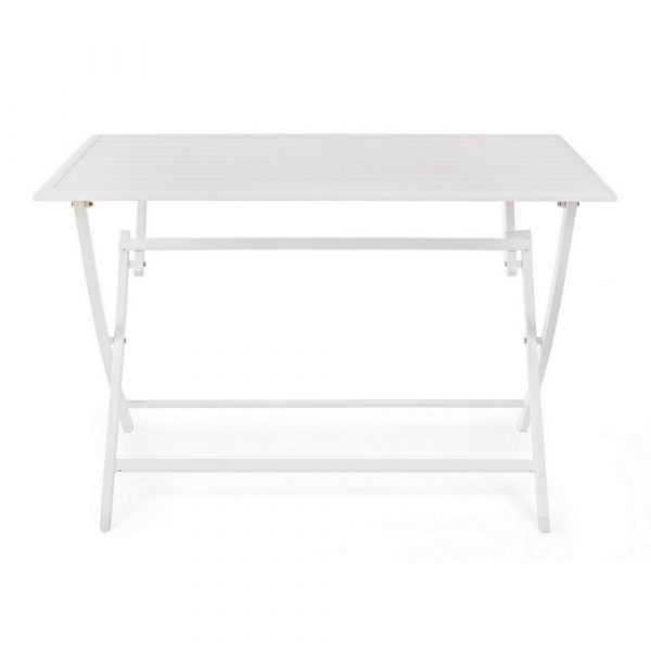 Tavolo Pieghevole Elin in Alluminio, 110 x 70 cm Bizzotto - Bianco - immagine 2