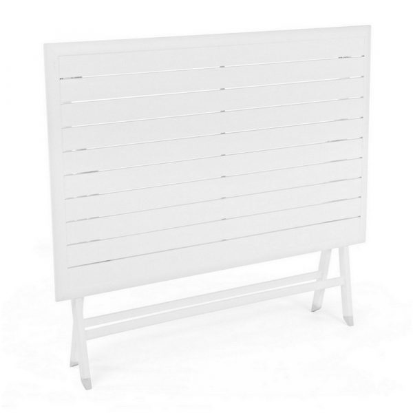 Tavolo Pieghevole Elin in Alluminio, 110 x 70 cm Bizzotto - Bianco - immagine 3