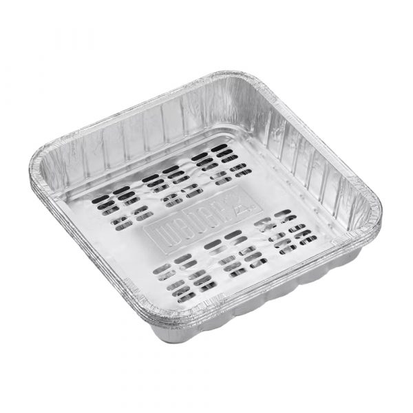 Vaschette Raccoligrasso Weber - 6 Pezzi In Alluminio Per Griglie - Foto 5