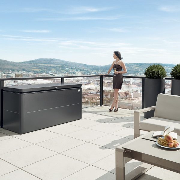 Baule per Esterno LoungeBox® Biohort - 160 x 70 x H 83 cm - immagine 3