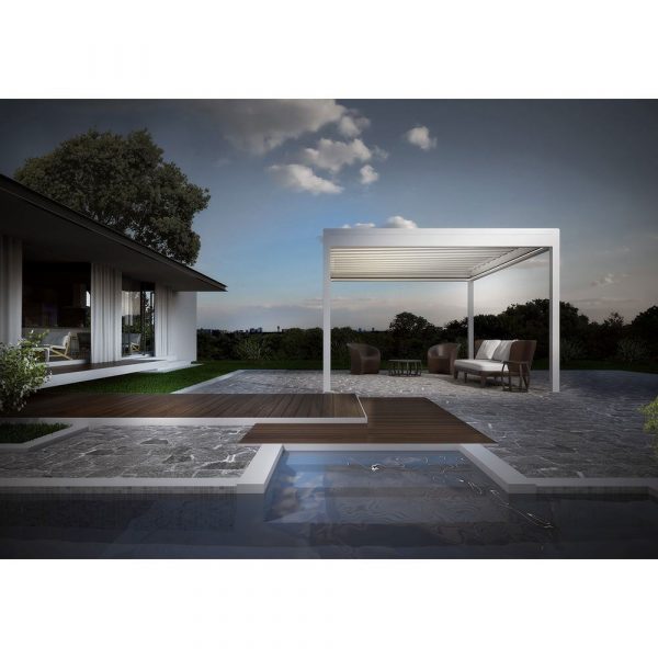 Pergola in Alluminio Motorizzata con Copertura Retraibile Armonia - Dirello - immagine 4
