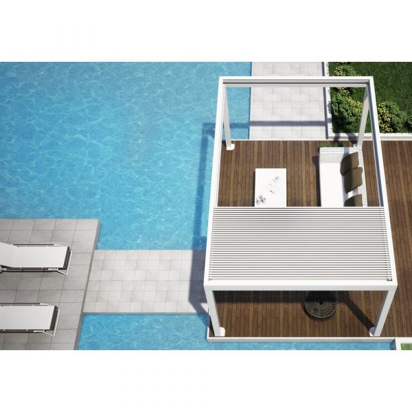 Pergola Bioclimatica in Alluminio con Copertura Retraibile Orchestra - Dirello - immagine 4