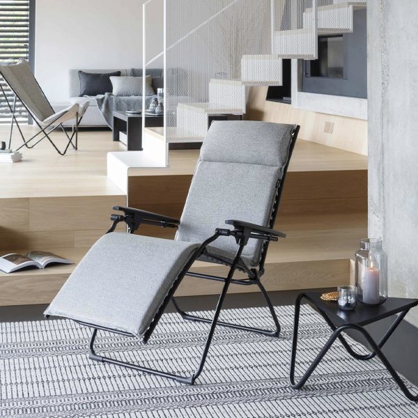 Poltrona Reclinabile Evolution Sunbrella in Acciaio e Textilene Lafuma - Granit - immagine 4