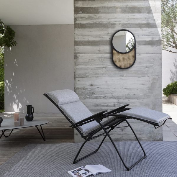Poltrona Reclinabile Evolution Sunbrella in Acciaio e Textilene Lafuma - Granit - immagine 5