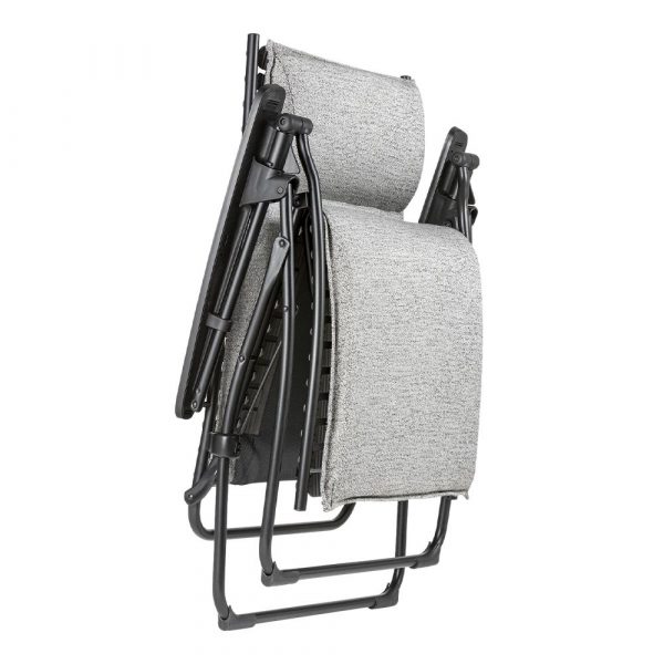 Poltrona Reclinabile Evolution Sunbrella in Acciaio e Textilene Lafuma - Granit - immagine 2