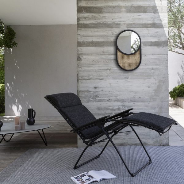 Poltrona Reclinabile Evolution Sunbrella in Acciaio e Textilene Lafuma - Ebene - immagine 4
