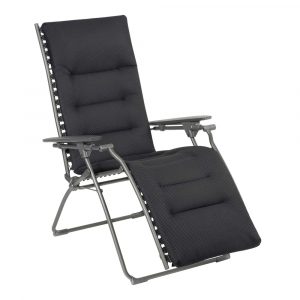 Poltrona Reclinabile Evolution BeComfort in Acciaio e Textilene Lafuma - Dark Grey
