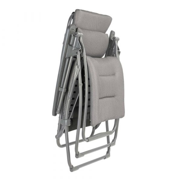 Poltrona Reclinabile Futura BeComfort in Acciaio e Textilene Lafuma - Silver - immagine 2