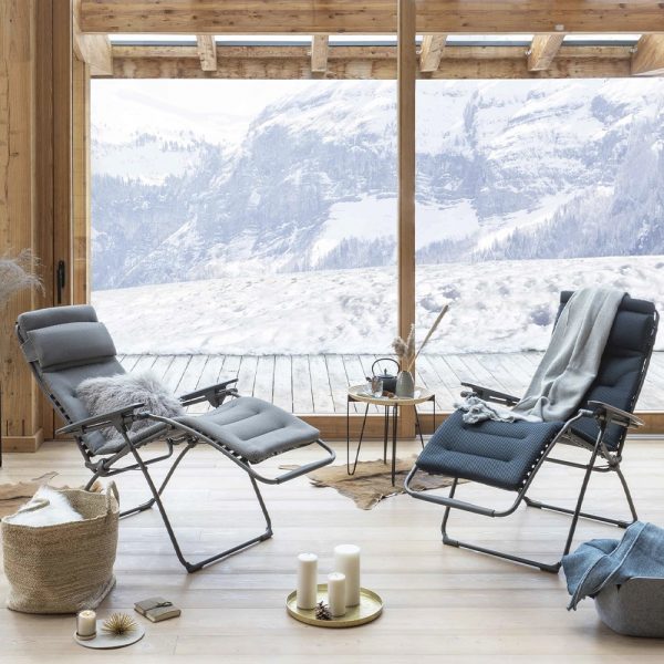 Poltrona Reclinabile Futura BeComfort in Acciaio e Textilene Lafuma - Silver - immagine 5