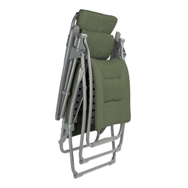 Poltrona Reclinabile Futura BeComfort in Acciaio e Textilene Lafuma - Olive - immagine 2