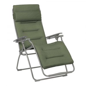 Poltrona Reclinabile Futura BeComfort in Acciaio e Textilene Lafuma - Olive