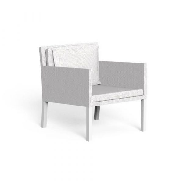 Salotto da Esterno Step in Alluminio e Textilene Talenti - Bianco - immagine 4