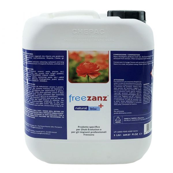 Repellente per Mosche Natural Blu Plus Freezanz - 5 L