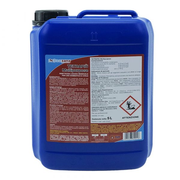Insetticida Liquido Pronto all'Uso Tertapiù Multipurpose Freezanz - 5 L