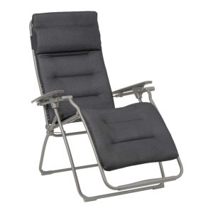 Poltrona Reclinabile Futura BeComfort in Acciaio e Textilene Lafuma - Dark Grey