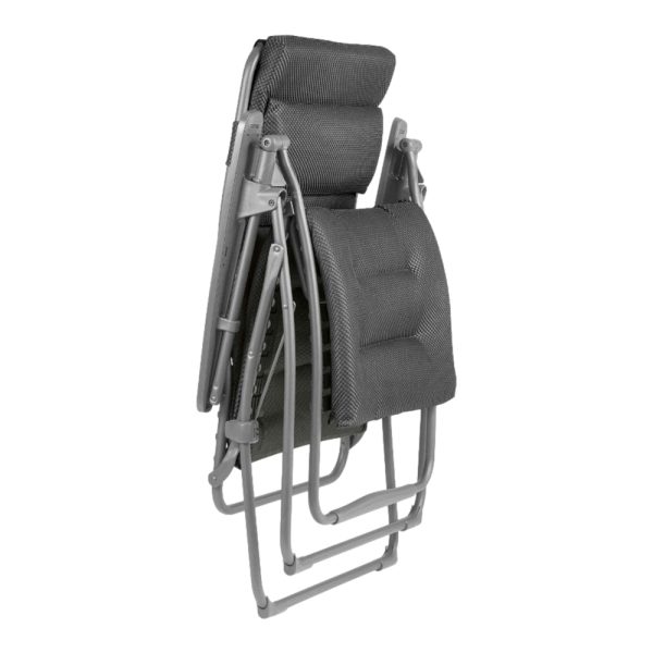 Poltrona Reclinabile Futura BeComfort in Acciaio e Textilene Lafuma - Dark Grey - immagine 2
