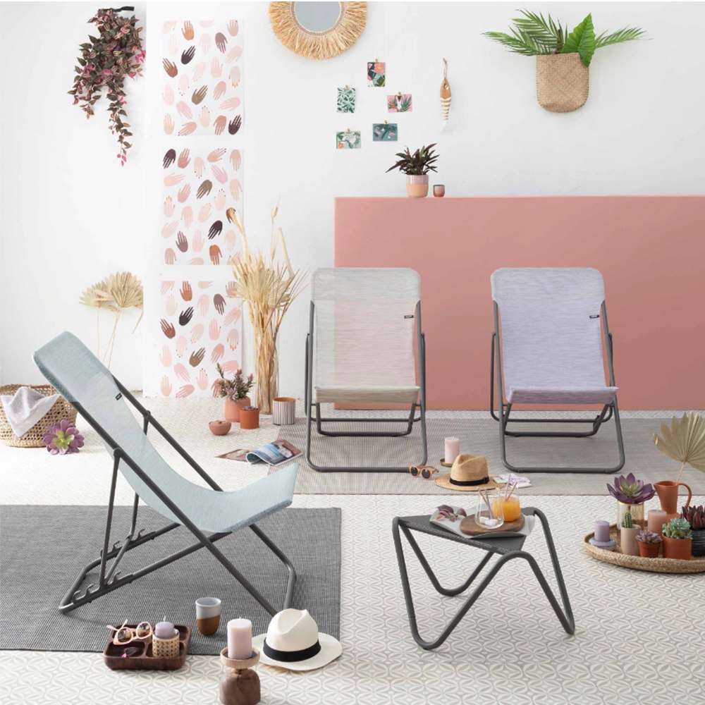 Sdraio Maxi Transat in Acciaio e Textilene Lafuma - Eva - immagine 4