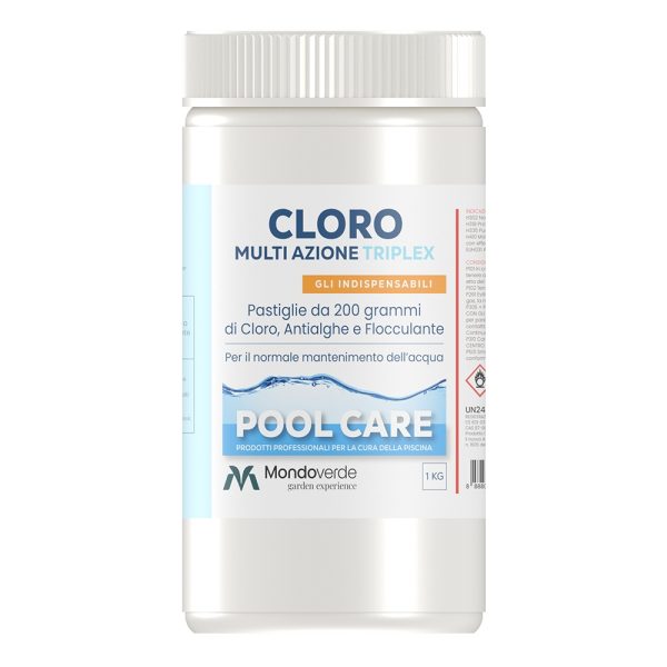 Cloro Multi Azione in Pastiglie da 200 g Triplex - 1 kg