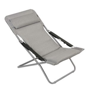 Sdraio Transabed BeComfort in Acciaio e Textilene Lafuma - Silver
