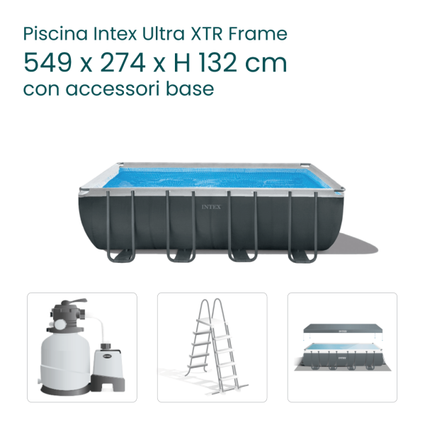 Piscina Fuori Terra Intex Ultra XTR™ Frame 549 x 274 x H 132 cm - 26356 - immagine 2