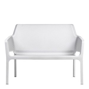 Panchina Net Bench in Resina Nardi - Bianco