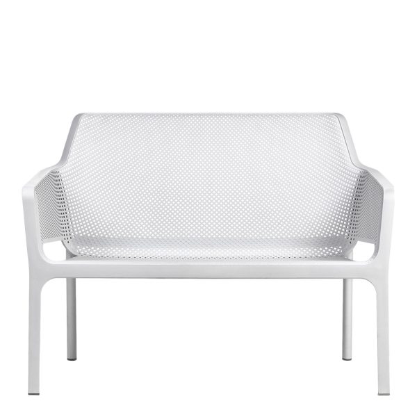 Panchina Net Bench in Resina Nardi - Bianco