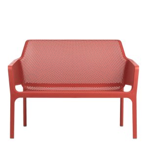 Panchina Net Bench in Resina Nardi - Corallo