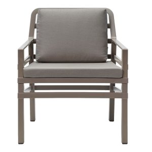 Poltrona Aria in Resina Nardi - Tortora/Grigio