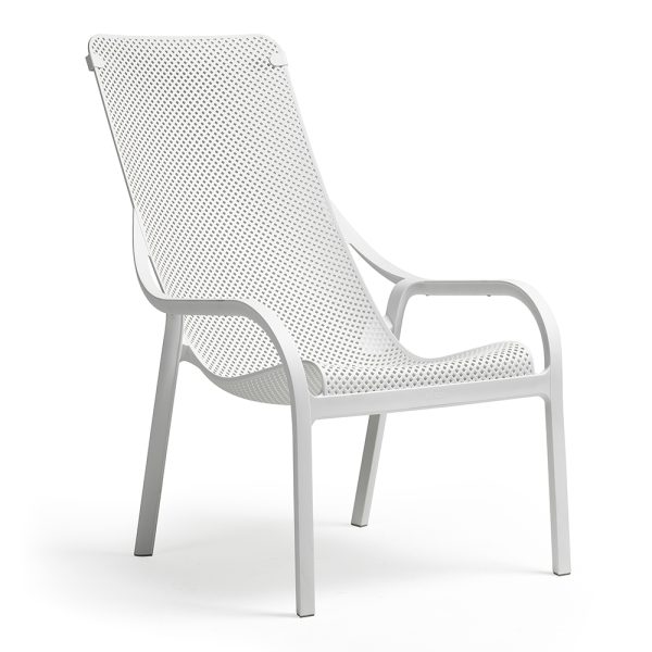Poltrona Relax Net Lounge in Resina Nardi - Bianco