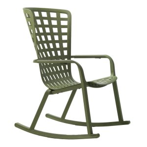 Poltrona Relax Folio con Kit Dondolo in Resina Nardi - Agave