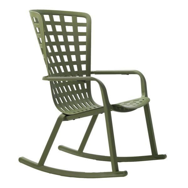 Poltrona Relax Folio con Kit Dondolo in Resina Nardi - Agave