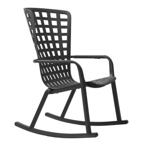 Poltrona Relax Folio con Kit Dondolo in Resina Nardi - Antracite