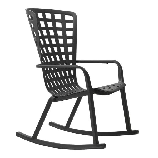 Poltrona Relax Folio con Kit Dondolo in Resina Nardi - Antracite