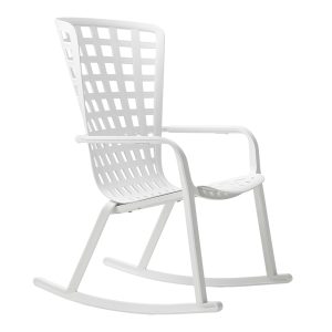 Poltrona Relax Folio con Kit Dondolo in Resina Nardi - Bianco