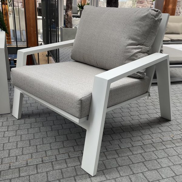 Salotto da Esterno Madrid in Alluminio Giardinia Outdoor - Bianco - immagine 5