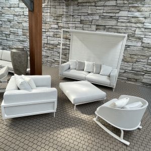 Salotto da Esterno CleoSoft in Alluminio Talenti - Bianco