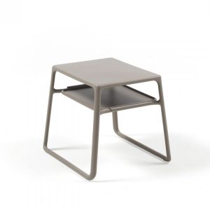 Tavolino Pop in Resina, 44 x 39 cm Nardi - Tortora