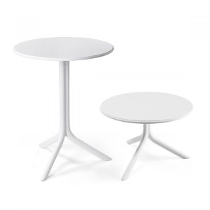 Tavolino Spritz in Resina, ∅ 60 cm Nardi - Bianco