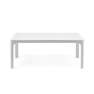 Tavolino Net in Resina, 100 x 60 cm Nardi - Bianco