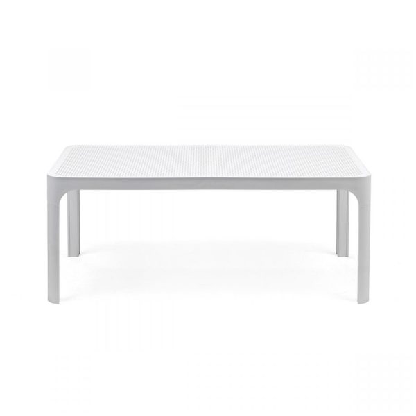 Tavolino Net in Resina, 100 x 60 cm Nardi - Bianco