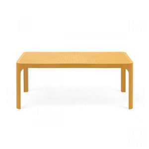 Tavolino Net in Resina, 100 x 60 cm Nardi - Senape
