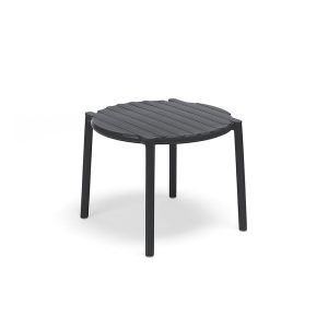 Tavolino Doga in Resina, ∅ 49 cm Nardi - Antracite