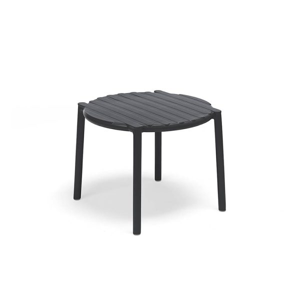 Tavolino Doga in Resina, ∅ 49 cm Nardi - Antracite