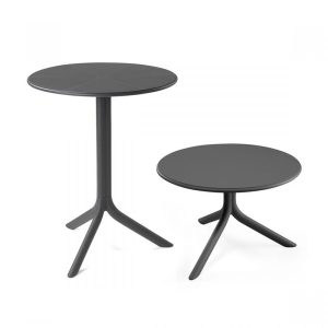 Tavolino Spritz in Resina, ∅ 60 cm Nardi - Antracite