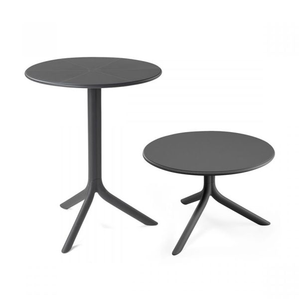 Tavolino Spritz in Resina, ∅ 60 cm Nardi - Antracite