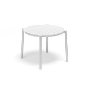Tavolino Doga in Resina, ∅ 49 cm Nardi - Bianco