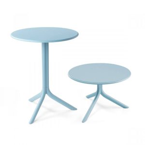Tavolino Spritz in Resina, ∅ 60 cm Nardi - Celeste