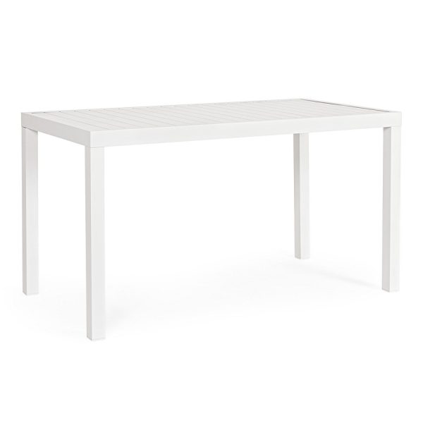 Tavolo Hilde in Alluminio, 130 x 68 cm Bizzotto - Bianco - immagine 2